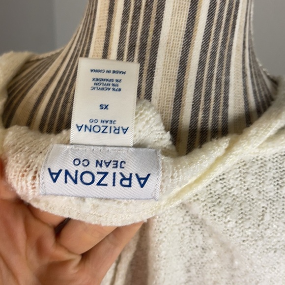 Arizona Soft Cream Knit Half Sweater - Picture 4 of 4